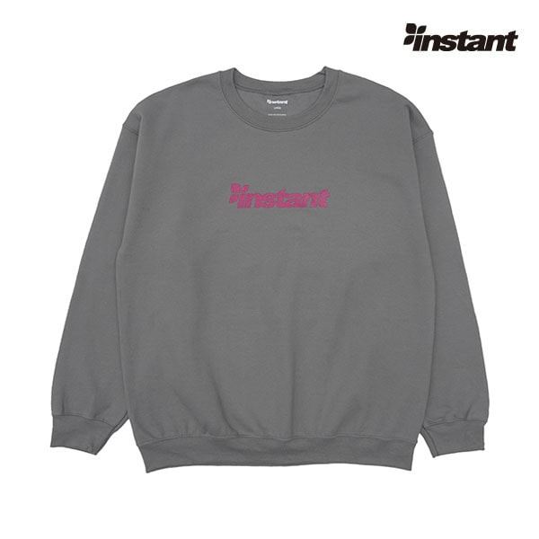 【instant】OG LOGO CREW NECK charcoal インスタント スウェット スケートボード スケボー SKATEBOARD