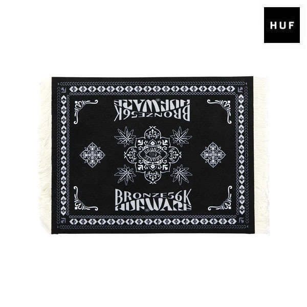 【HUF X BRONZE】ENLIGHTENMENT black ハフ ブロンズ マウスパット スケートボード スケボー SKATEBOARD