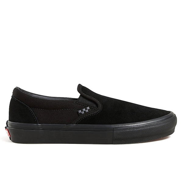 【VANS】SKATE SLIP ON black/black　バンズ シューズ 靴 スリッポン スニーカー スケートボード スケボー  SKATEBOARD SHOES