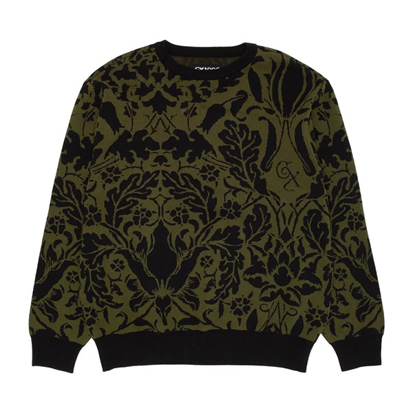 【GX1000】JACQUARD KNI FLORAL SWEATER ジーエックス スウェット スケボー スケートボード SKATEBOARD DECK