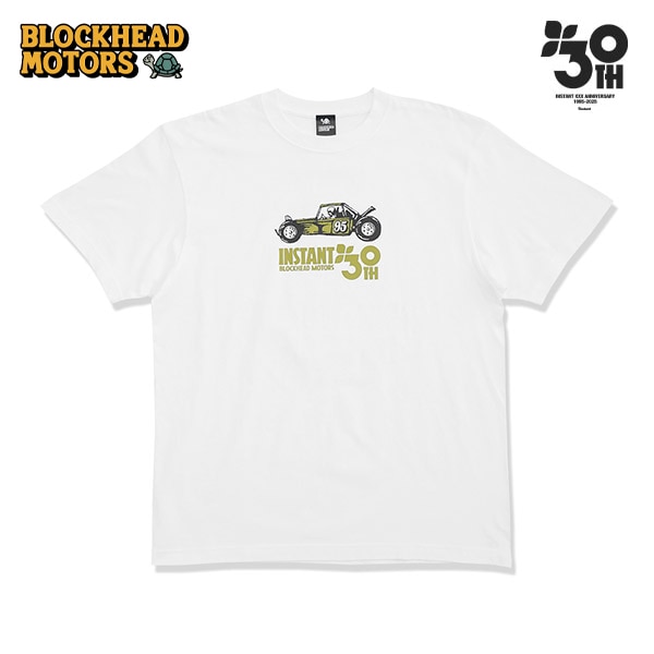 【instant×BLOCKHEAD MOTORS】INSTANT 30TH BHM TEE white インスタント Tシャツ スケートボード スケボー SKATEBOARD