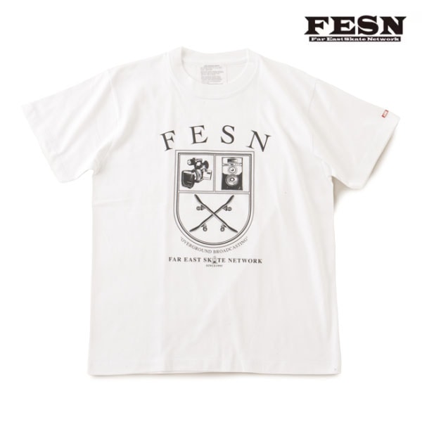 【FESN】FESN EMBLEM TEE white エフイーエスエヌ ティーシャツ 半袖 スケートボード スケボー SKATEBOARD