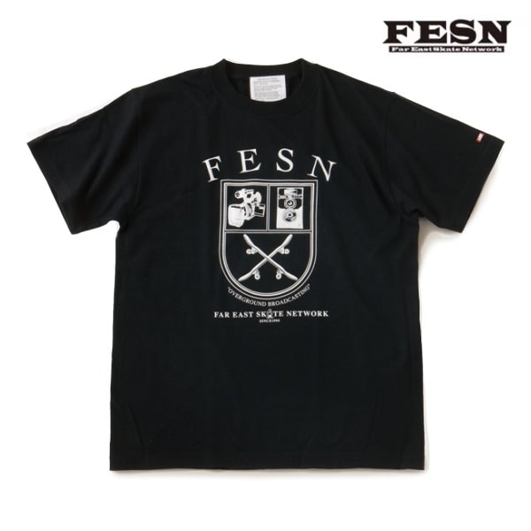 【FESN】FESN EMBLEM TEE black エフイーエスエヌ ティーシャツ 半袖 スケートボード スケボー SKATEBOARD
