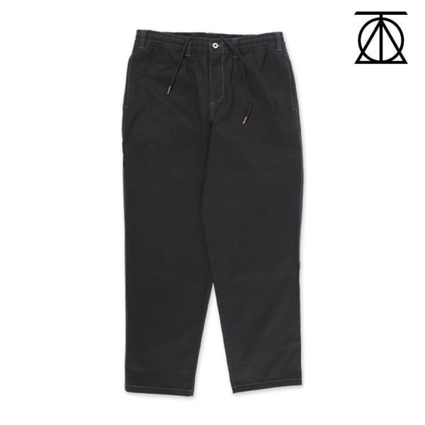【THEORIES】STAMP LOUNGE PANTS black/grey cotrast stitch セオリーズ  パンツ スケートボード スケボー SKATEBOARD