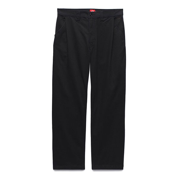 【VANS】SKATE LOOSE PLEATED PANTS カラー：black　バンズ パンツ スケートボード スケボー  SKATEBOARD SHOES