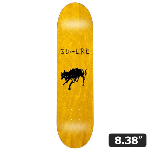 【EDGLRD】HELL HOUND YELLOW 8.38インチ エッジロード スケートボード スケボー デッキ SKATEBOARD DECK