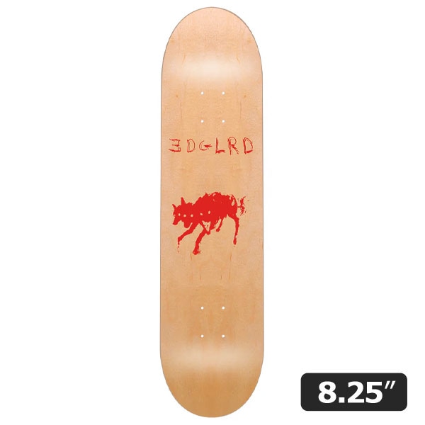 【EDGLRD】HELL HOUND NATURAL 8.25インチ エッジロード スケートボード スケボー デッキ SKATEBOARD DECK