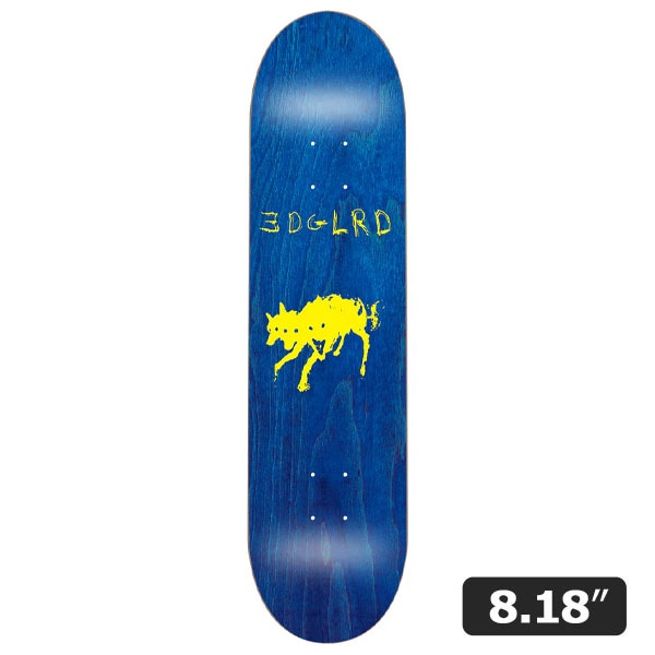 【EDGLRD】HELL HOUND BLUE 8.18インチ エッジロード スケートボード スケボー デッキ SKATEBOARD DECK
