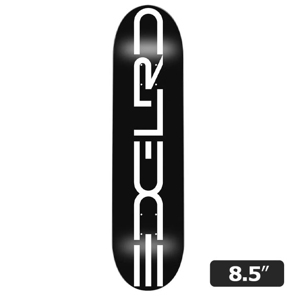 【EDGLRD】TECH SCRIPT BLACK/WHITE 8.5インチ エッジロード スケートボード スケボー デッキ SKATEBOARD DECK