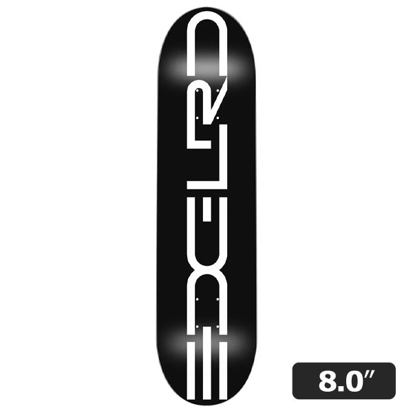 【EDGLRD】TECH SCRIPT BLACK/WHITE 8.0インチ エッジロード スケートボード スケボー デッキ SKATEBOARD DECK