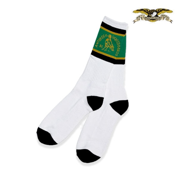 【ANTI HERO】CLUBHOUSE SOCK who/grn/blk アンチヒーロー ソックス 靴下 SKATEBOARD DECK