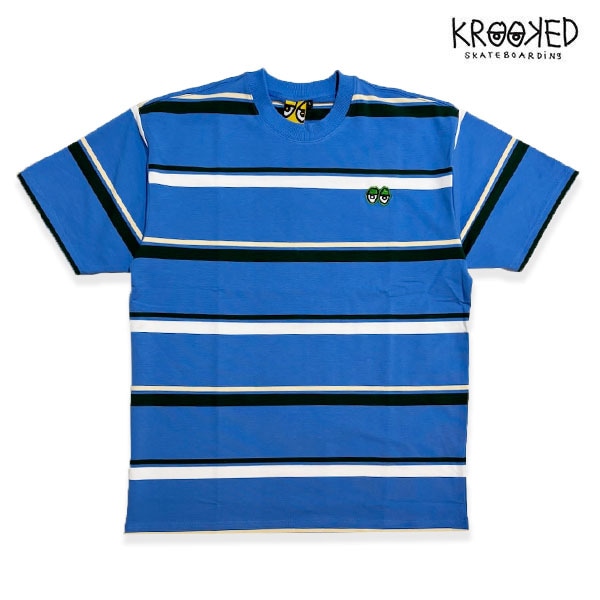 【KROOKED】MISCSS EYES EB STRP mt/gn クルキット ティーシャツ 半袖 スケートボード スケボー SKATEBOARD