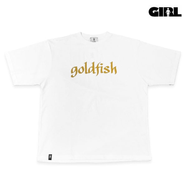 【GIRL】GOLD FISH S/S TEE white ガール ティーシャツ 半袖 スケートボード スケボー SKATEBOARD DECK
