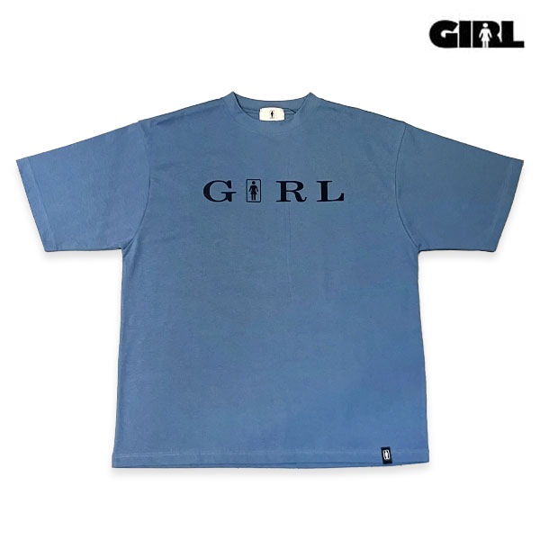 【GIRL】SERIF S/S TEE blue ガール ティーシャツ 半袖 スケートボード スケボー SKATEBOARD DECK