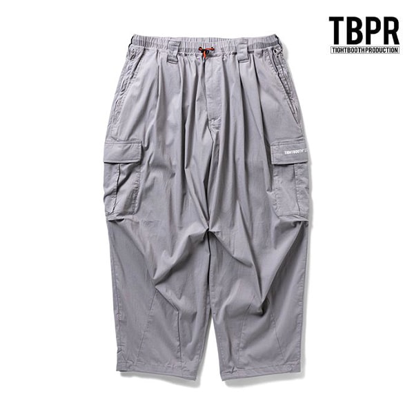 【TIGHTBOOTH】SEERSUCKER CARGO BALLOON PANTS grey タイトブース パンツ スケートボード スケボー SKATEBOARD