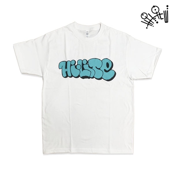 【hi-lite】LETTER TEE Design by CULT white ハイライト ティーシャツ 半袖 スケートボード スケボー SKATEBOARD