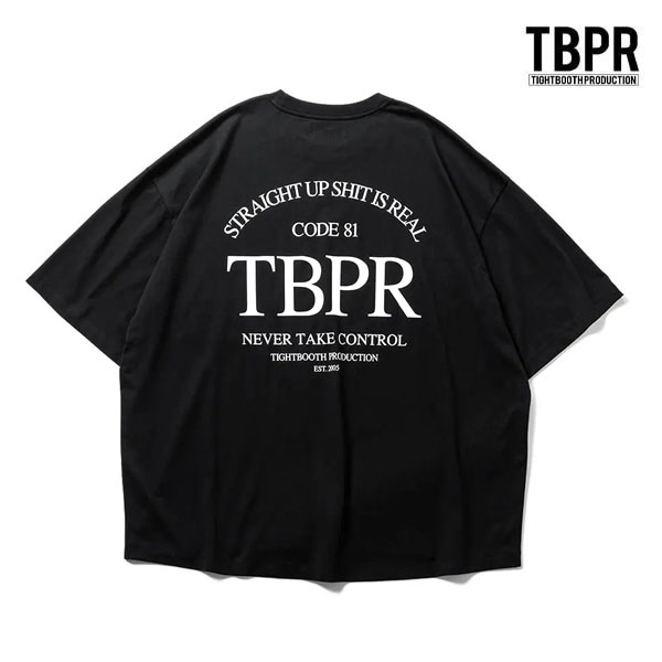 【TIGHTBOOTH】STRAIGHT UP S/S T-SHIRT- Quick Drying -  black タイトブース Tシャツ スケートボード スケボー SKATEBOARD