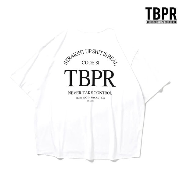 【TIGHTBOOTH】STRAIGHT UP S/S T-SHIRT- Quick Drying -  white タイトブース Tシャツ スケートボード スケボー SKATEBOARD