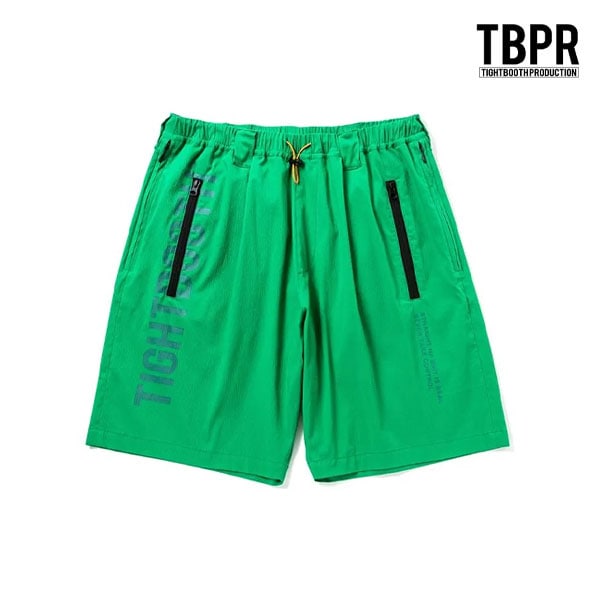 【TIGHTBOOTH】LABEL LOGO BOARD SHORTS green タイトブース ショーツ パンツ スケートボード スケボー SKATEBOARD