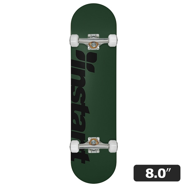【instant】25SU LOGO COMPLETE forest green/dark teal 8.0インチ コンプリートセット 完成品 スケートボード スケボー SKATEBOARD