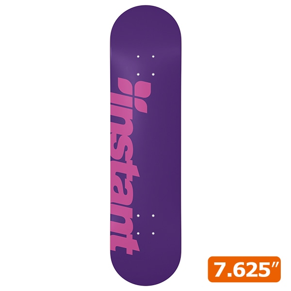 【instant】25SU LOGO DECK purple/pink 7.625インチ インスタント スケートボード スケボー デッキ SKATEBOARD DECK