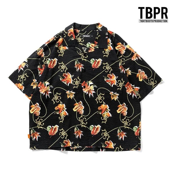 【TIGHTBOOTH】MAPLE ALOHA タイトブース 半袖 シャツ スケートボード スケボー SKATEBOARD