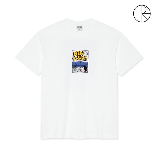 【POLAR】NEW T SHIRT white ポーラー Tシャツ 半袖 スケートボード スケボー SKATEBOARD