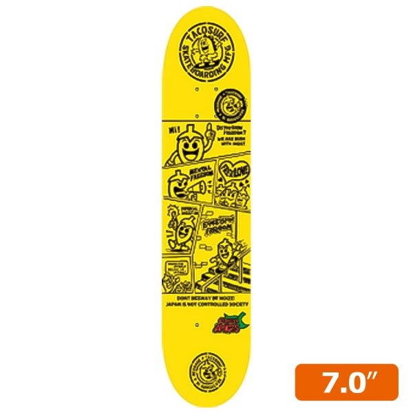 スケボー　デッキ　 7インチ　未使用　タコサーフ スケボー デッキ 7インチ 未使用 タコサーフ TACOSURF MFG
