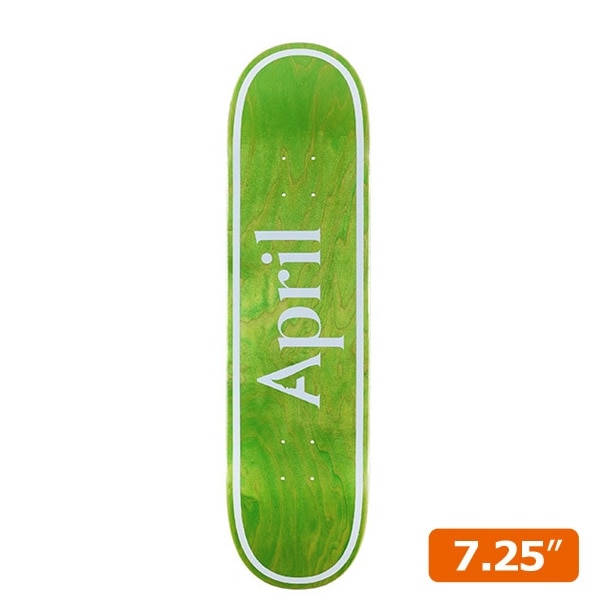【APRIL】OG LOGO GREEN INVERT 7.25インチ エイプリル デッキ キッズサイズ スケートボード スケボー SKATEB