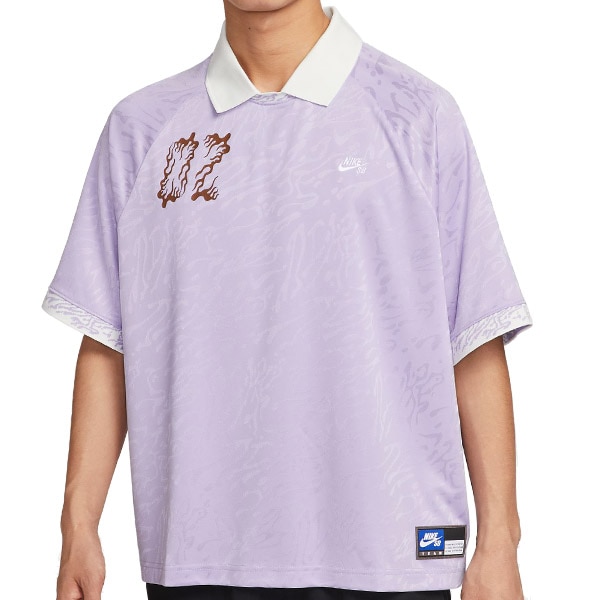 【NIKE SB】JACQUARD SKATEBOARD JERSEY カラー:hydrangea/sail/white HJ2966-515 ナイキ エスビー 半袖 スケートボード スケボー SKATEBOARD