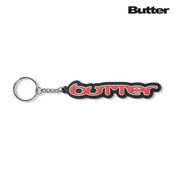 【BUTTER GOODS】WITNESS RUBBER KEY CHAIN black バターグッズ キーホルダー 小物 スケートボード スケボー SKATEBOARD