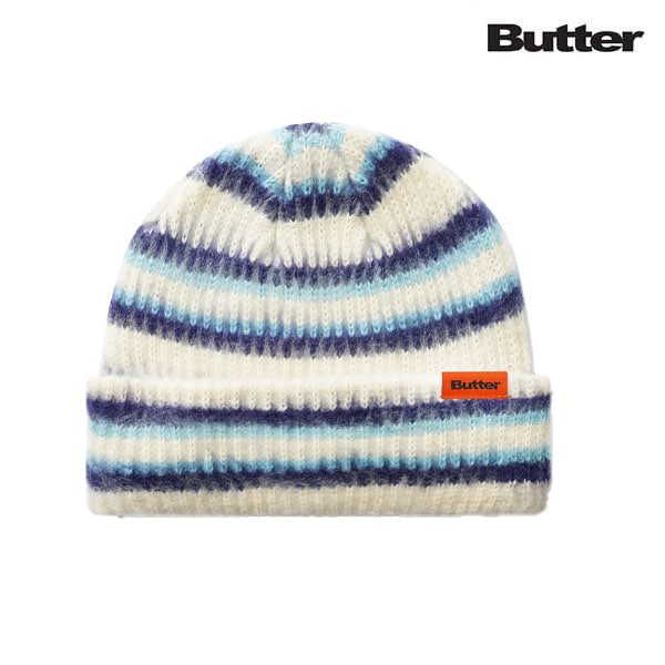 【BUTTER GOODS】SWIPE BEANIE cream バターグッズビーニー ニット帽 スケートボード スケボー SKATEBOARD