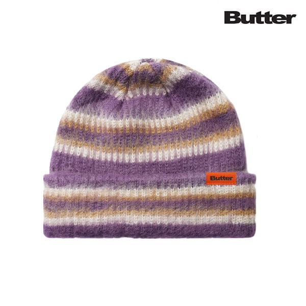 【BUTTER GOODS】SWIPE BEANIE purple バターグッズビーニー ニット帽 スケートボード スケボー SKATEBOARD