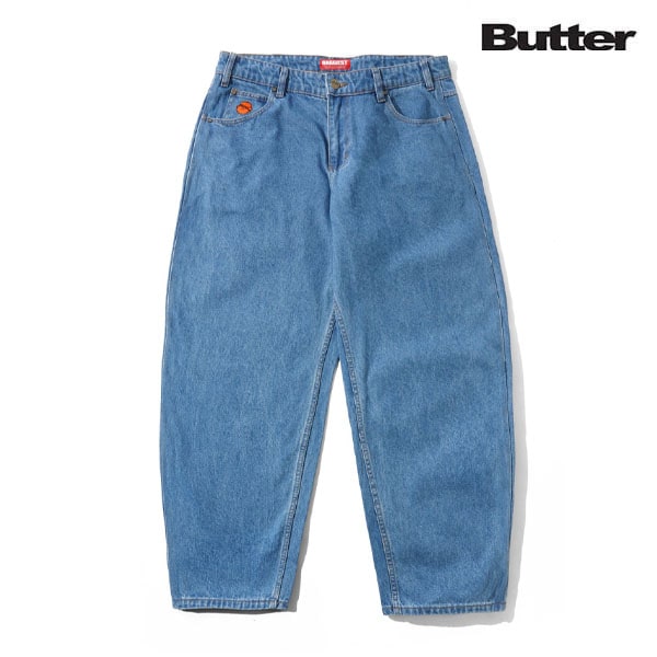 【BUTTER GOODS】SANTOSUOSSO DENIM JEANS washed indigo バターグッズ パンツ デニム スケートボード スケボー SKATEBOARD