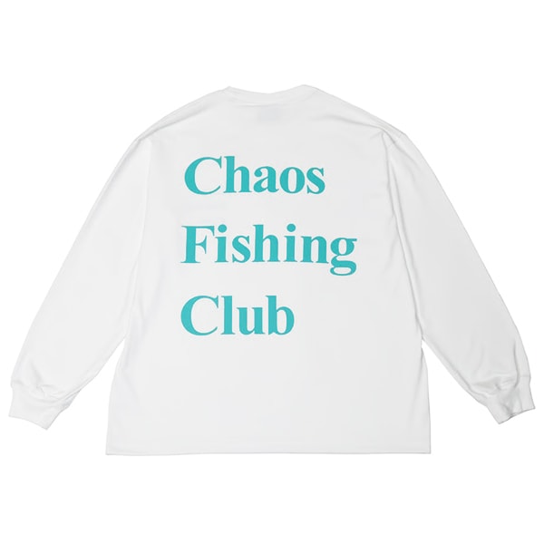 Chaos Fishing Club】LOGO DRY L/S white カオスフィッシング