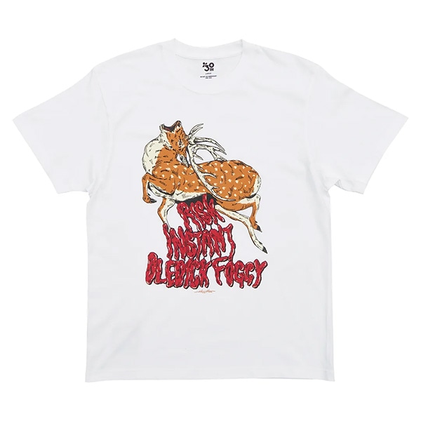 【OLEDICKFOGGY×RISK×INSTANT】MOOSE TEE white インスタント Tシャツ スケートボード スケボー SKATEBOARD