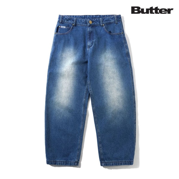 【BUTTERGOODS×PEANUTS】SPIKE DENIM JEANS indigo バターグッズ パンツ デニム スケートボード スケボー SKATEBOARD