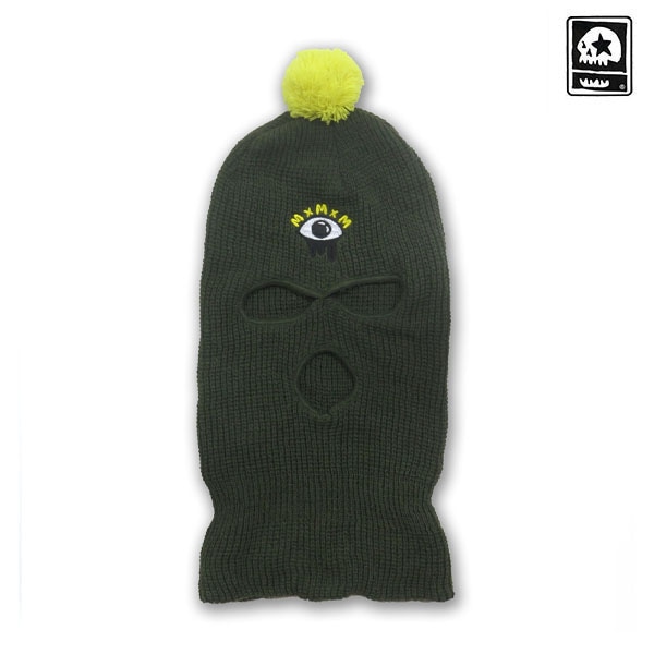 【MAGICAL MOSH MISFITS】MxMxM 覆面ニット帽 green マジカルモッシュミスフィッツ ビーニー ニット帽 SKATEBOARD