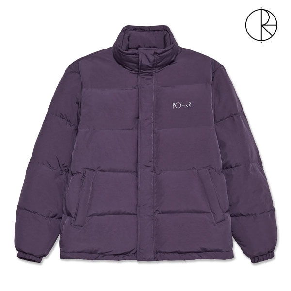 【POLAR】BASIC PUFFER dark violet ポーラー ダウン アウター ジャケット スケートボード スケボー SKATEBOARD
