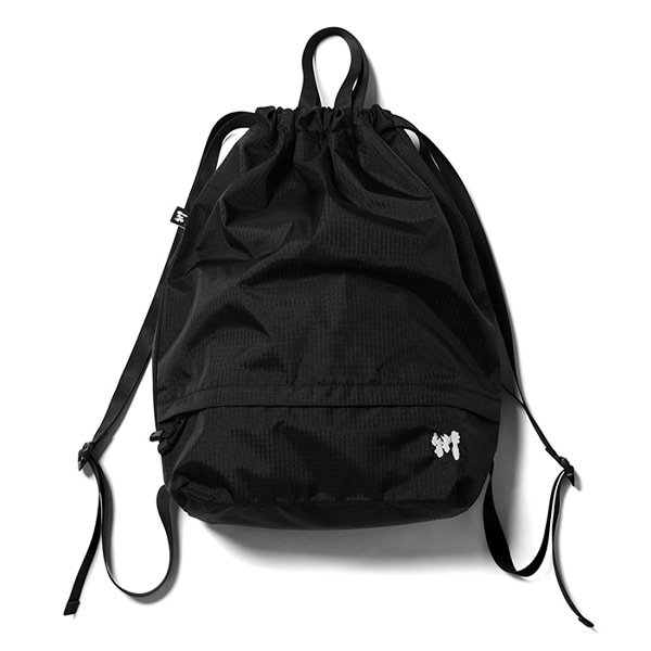【川】RIPSTOP KNAPSACK black バッグ スケートボード スケボー SKATEBOARD