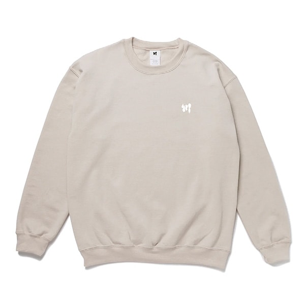 【川】LOGO 1POINT SWEAT 砂×白 スウェット スケートボード スケボー SKATEBOARD