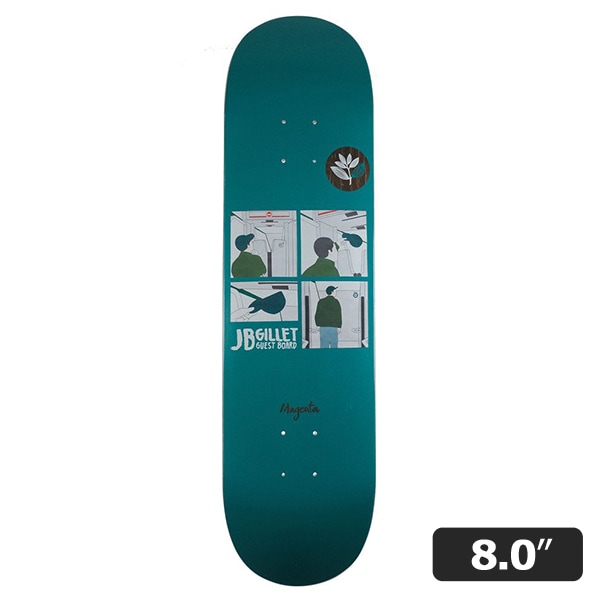 【MAGENTA】JB Gillet METRO 8.0インチ マジェンタ スケートボード スケボー デッキ SKATEBOARD DECK