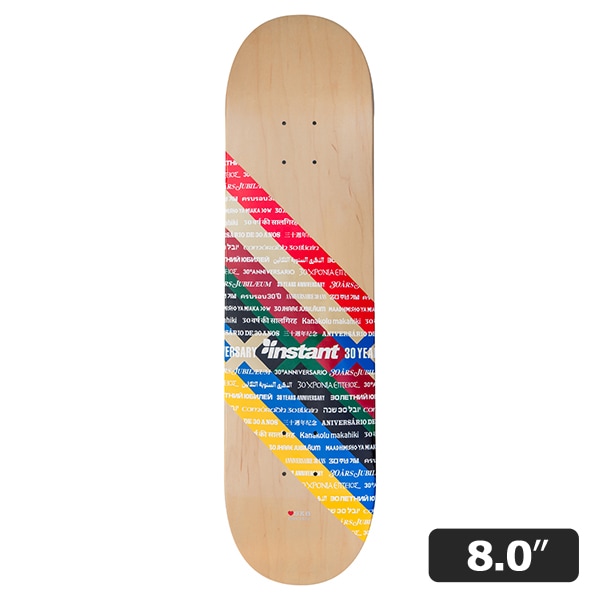 【INSTANT×7STARS】30TH ANNIV DECK NATURAL 8.0インチ スケートボード スケボー SKATEBOARD DECK