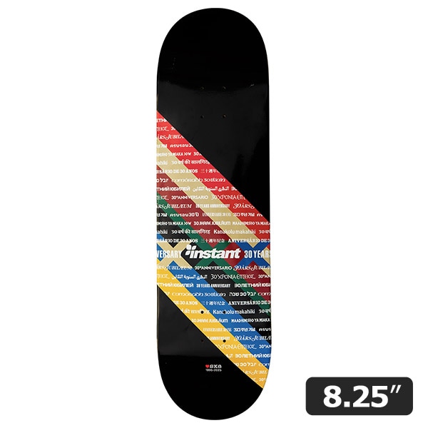 【INSTANT×7STARS】30TH ANNIV DECK BLACK 8.25インチ スケートボード スケボー SKATEBOARD DECK