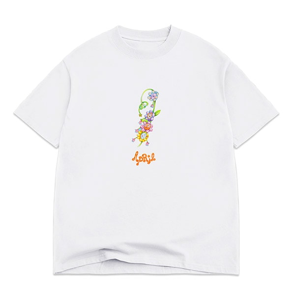 【APRIL】FLOWER TEE by Ema Gaspar カラー:white エイプリル エマ・ギャスパー Tシャツ 半袖 スケートボード スケボー SKATEBOARD DECK