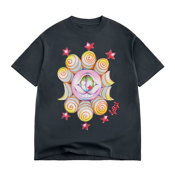 【APRIL】EYE TEE by Ema Gaspar カラー:vintage black エイプリル エマ・ギャスパー Tシャツ 半袖 スケートボード スケボー SKATEBOARD DECK