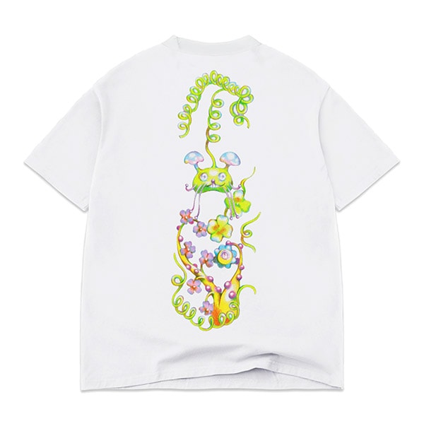 【APRIL】MUSHROOM TEE by Ema Gaspar カラー:white エイプリル エマ・ギャスパー Tシャツ 半袖 スケートボード スケボー SKATEBOARD DECK