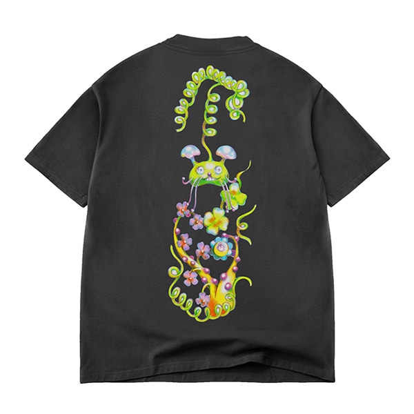【APRIL】MUSHROOM TEE by Ema Gaspar カラー:vintage black エイプリル エマ・ギャスパー Tシャツ 半袖 スケートボード スケボー SKATEBOARD DECK