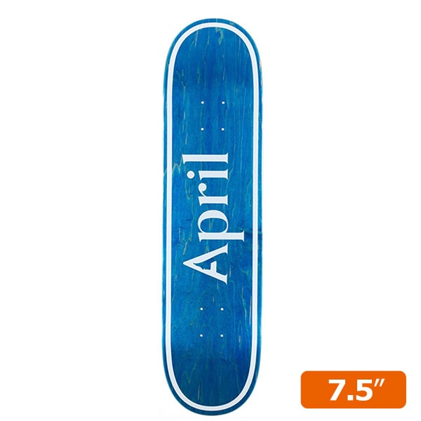 【APRIL】OG LOGO BLUE INVERT 7.5インチ エイプリル デッキ キッズサイズ スケートボード スケボー SKATEBOARD DECK