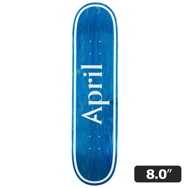 【APRIL】OG LOGO BLUE INVERT 8.0インチ エイプリル デッキ スケートボード スケボー SKATEBOARD DECK